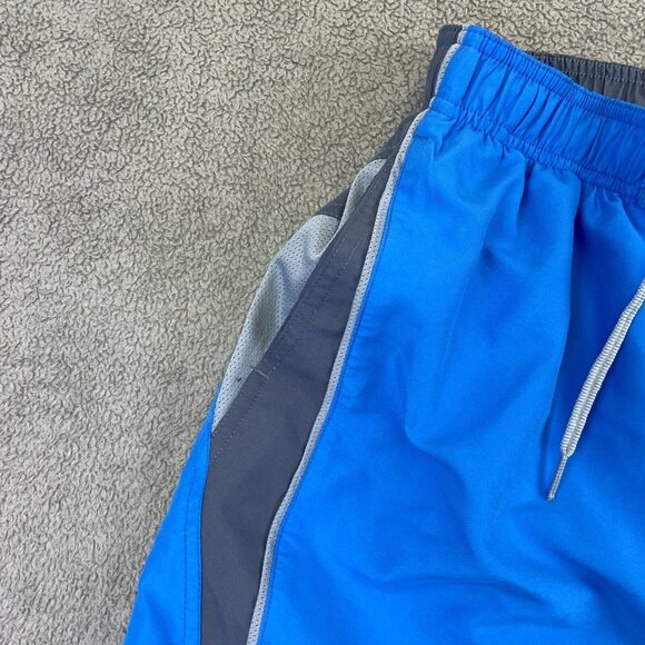 Nike Swim Shorts Adult Small Blue & Gray Drawstring Swimming 9in Inseam Men - Picture 5 of 11